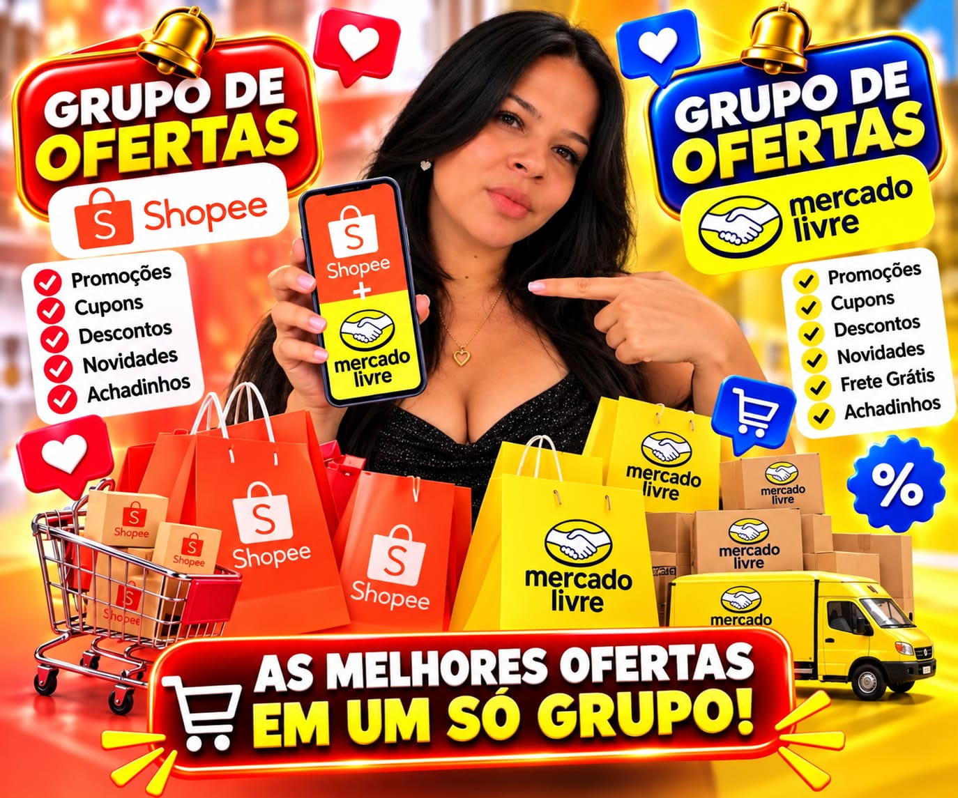 Logo do grupo Promoções shopee